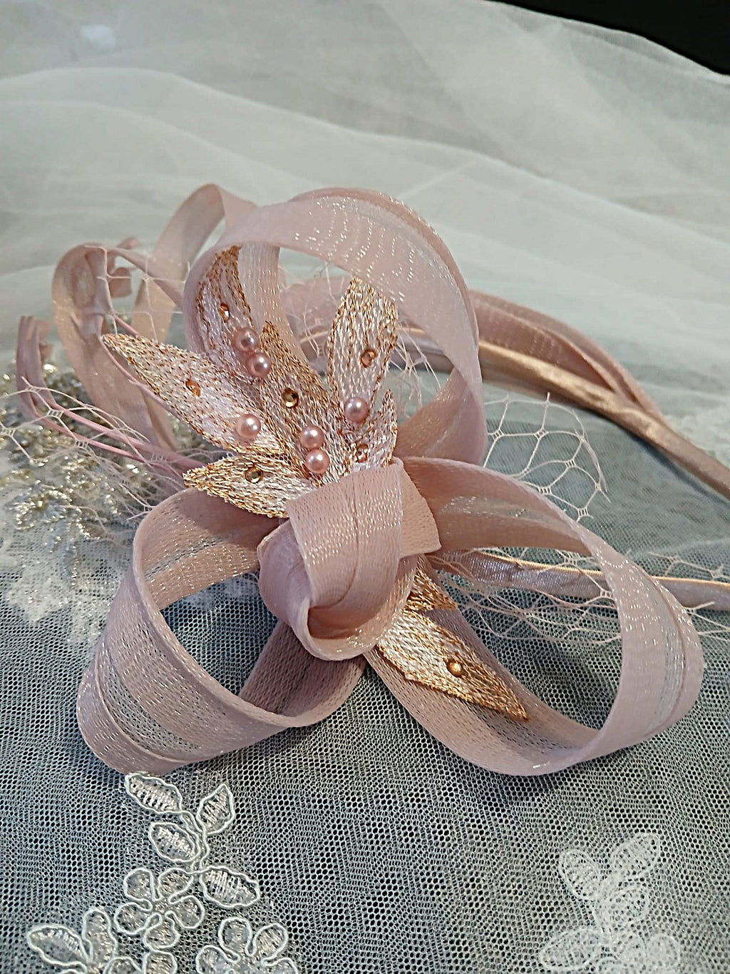 Pink Floral Hat & Satin Bridal Clutch Bag Set For Formal Event, Accessories For Bridesmaid