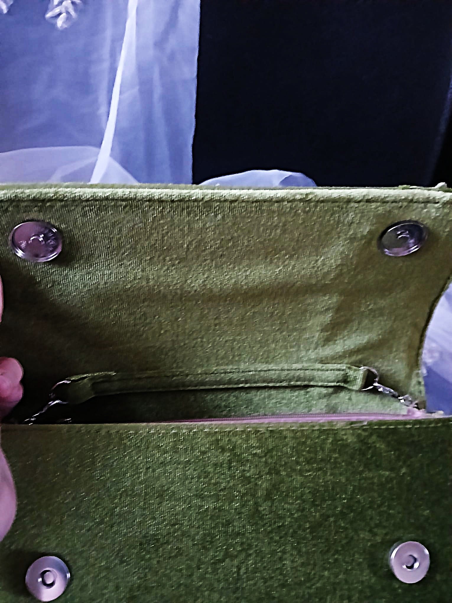 Olive Green Velvet Floral Evening Clutch Bag & Matching Hat Set, Elegant Vintage-Inspired Accessory