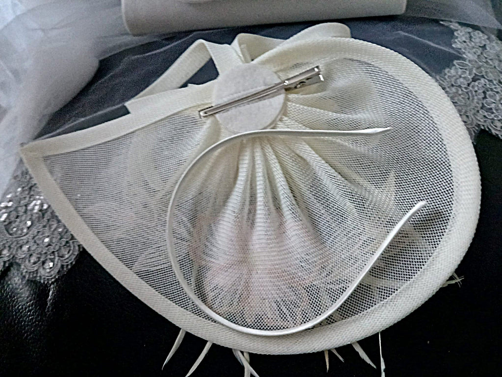 Ivory Floral Hat & Satin Clutch Bag Set With Brown And Beige Flowers,Formal Event Accessories