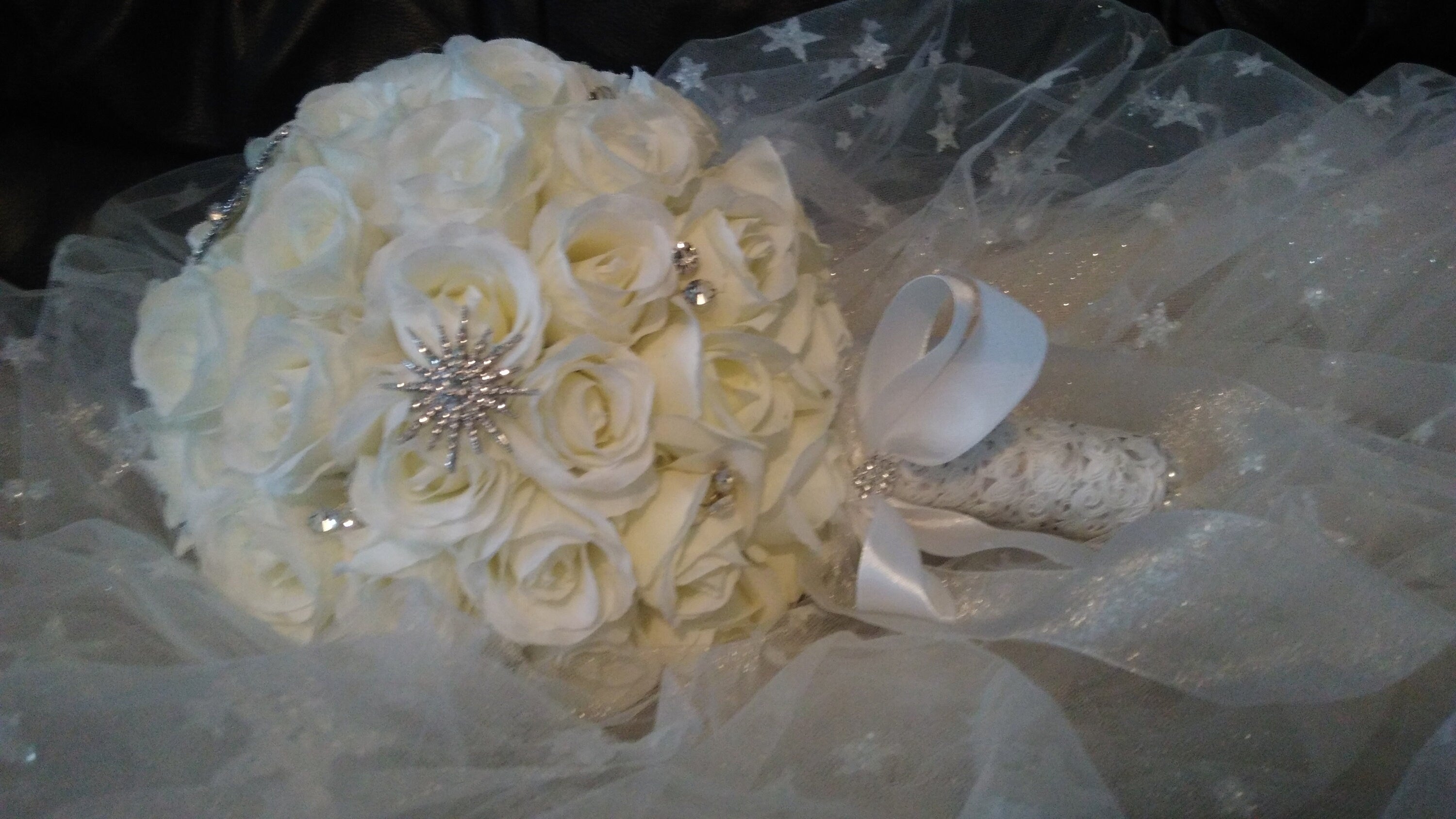 White Bouquet,Wedding Accessory,Bridal Posy Bouquet