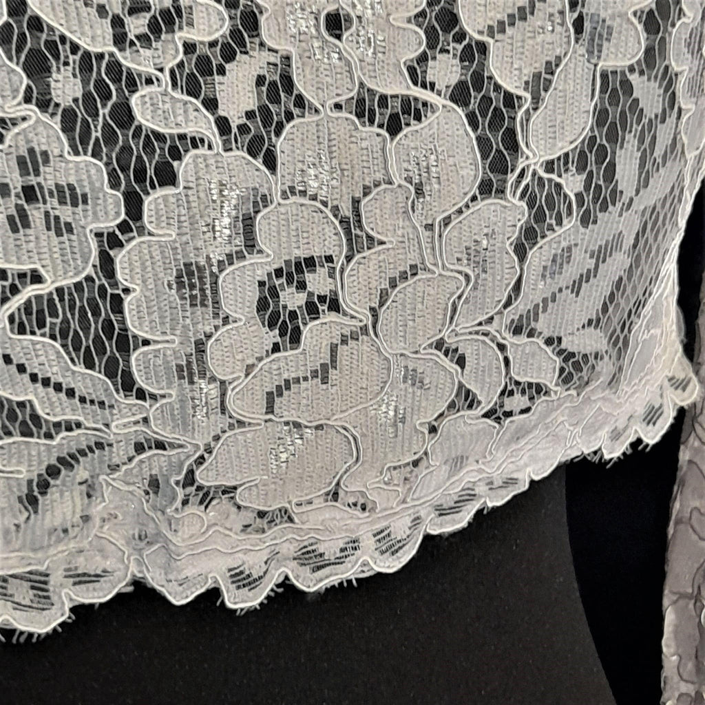 White Or Ivory Lace Bolero,Long Sleeve Jacket,Bridal Bolero