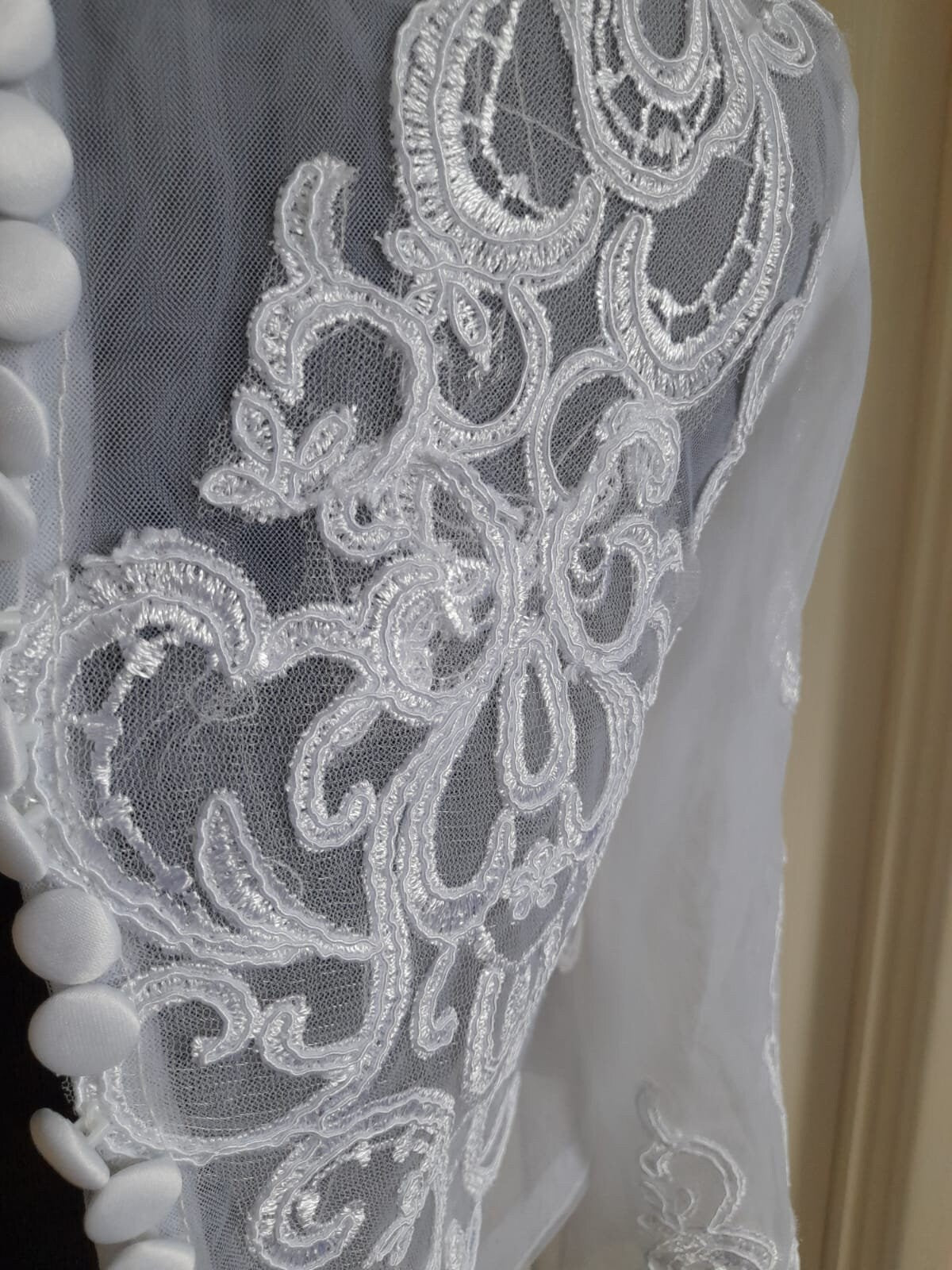 White Lace Bolero,3/4 Sleeve Jacket,Formal Bolero