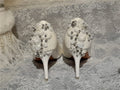 Embellished White Bridal Shoes: Wedding Heels