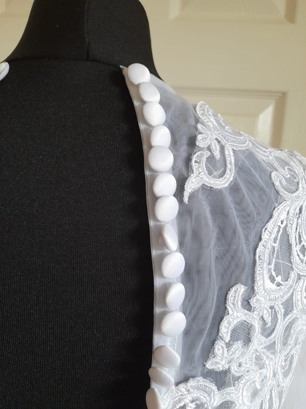 White Lace Bolero,3/4 Sleeve Jacket,Formal Bolero