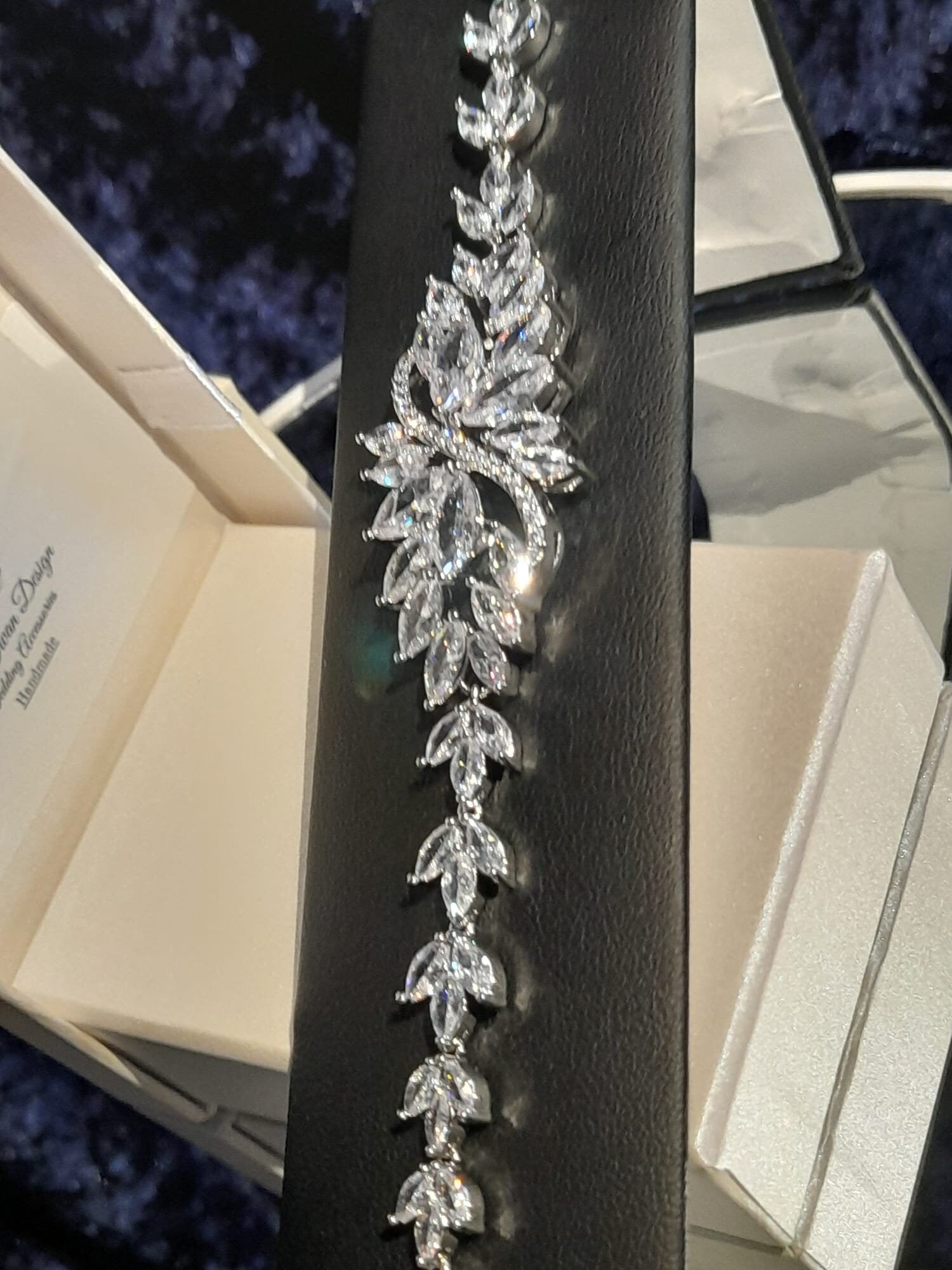 Silver Bridal Bracelet: Floral Wedding Jewelry