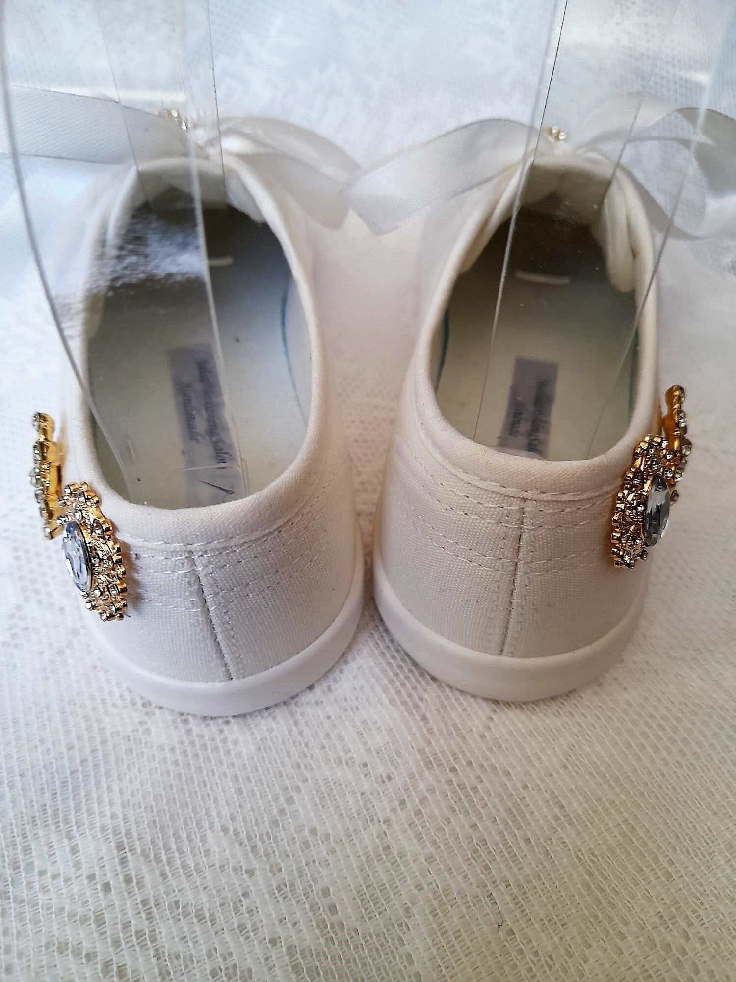 Personalized Bridal Flat Wedding Shoes,Converse For Bride,Sneakers For Party