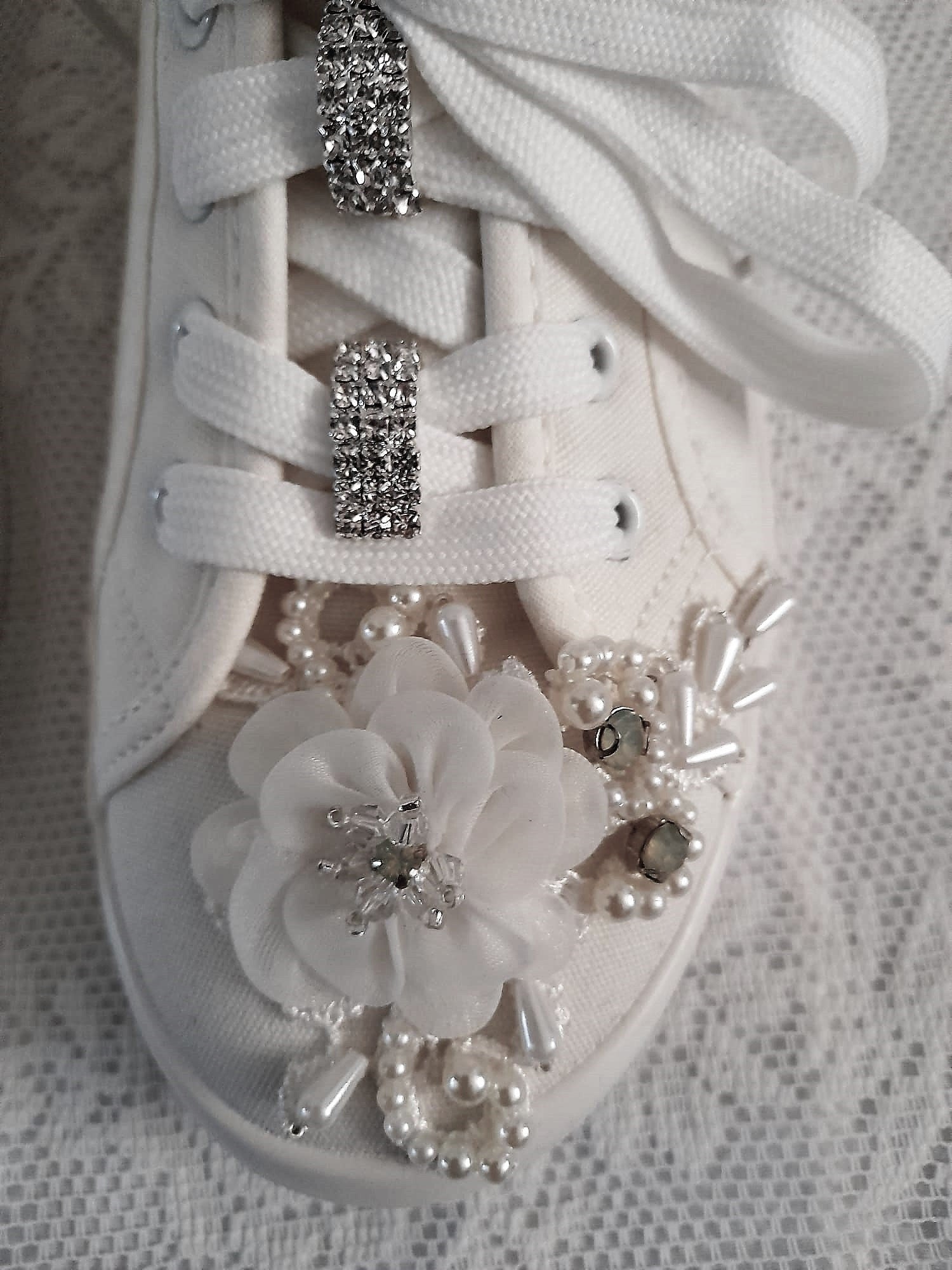 Personalized Bridal Flat Wedding Sneakers,Converse For Bride,Shoes For Party