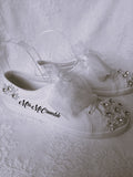 Cuctomized Bridal Flat Wedding Converse,Sneakers For Bride,Shoes For Party