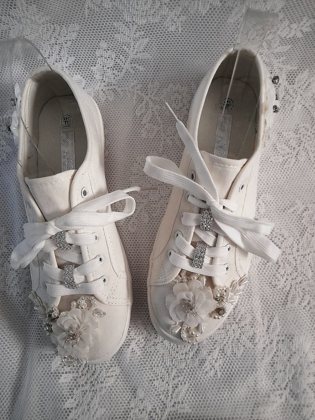 Personalized Bridal Flat Wedding Sneakers,Converse For Bride,Shoes For Party