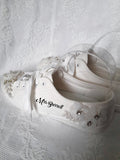 Personalized Bridal Flat Wedding Sneakers,Converse For Bride,Shoes For Party