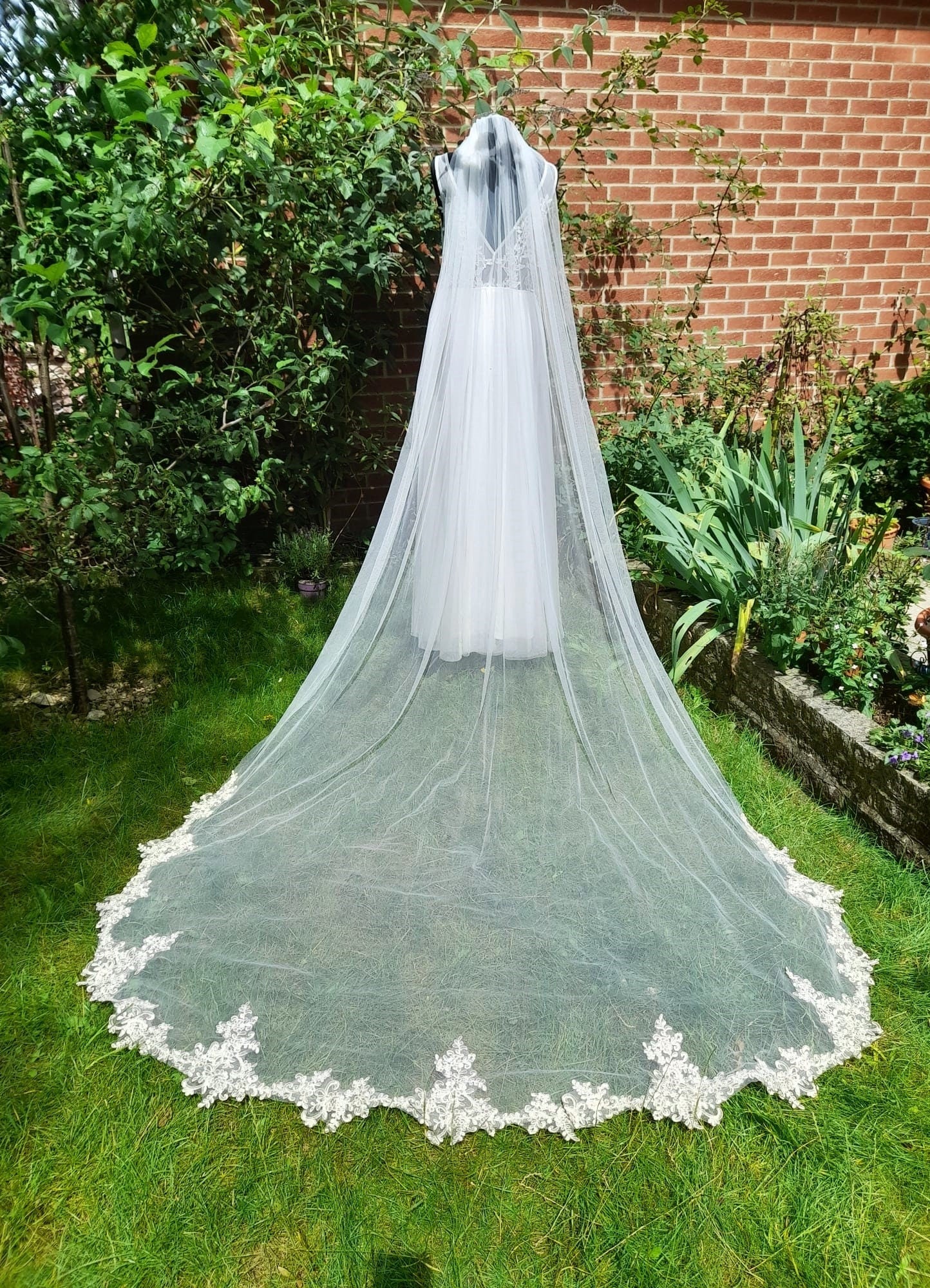Champagne Wedding Bridal Veil  One tier With Comb