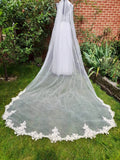 Champagne Wedding Bridal Veil  One tier With Comb