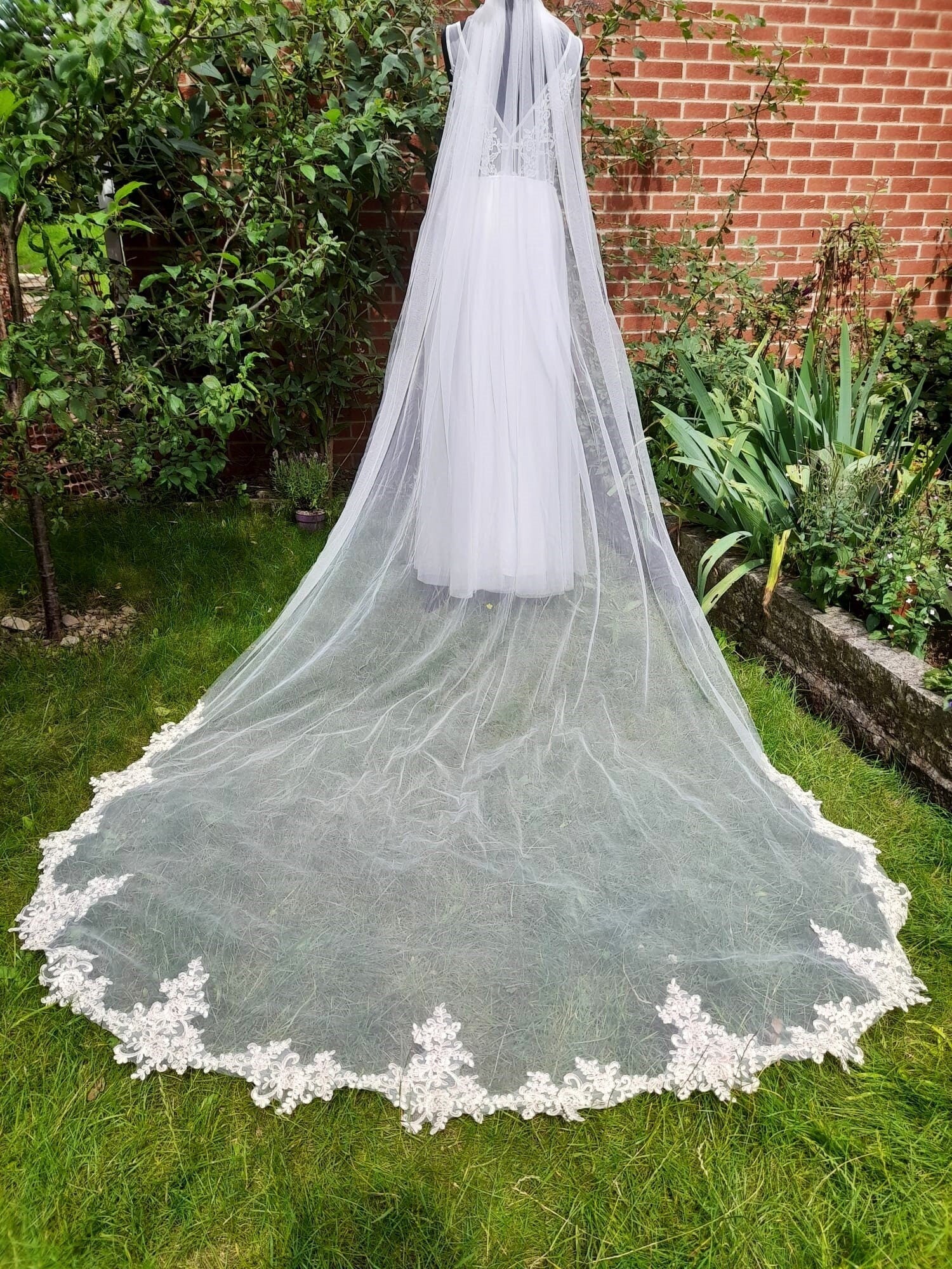 Champagne Wedding Bridal Veil  One tier With Comb