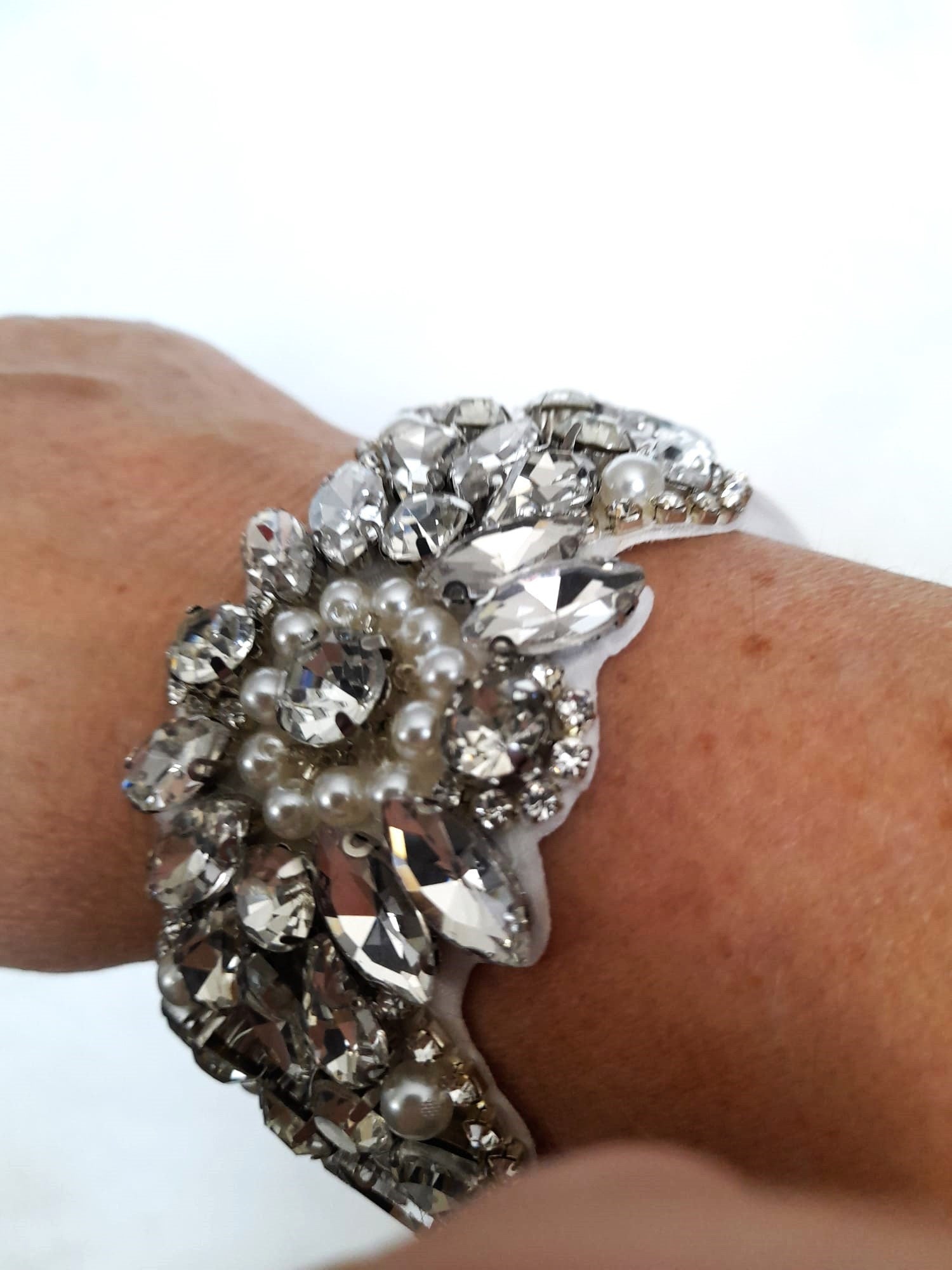 Elegant Handcrafted Wedding Wrist Corsage - Personalized Bridal Accessory for the Bride or Bridesmaid
