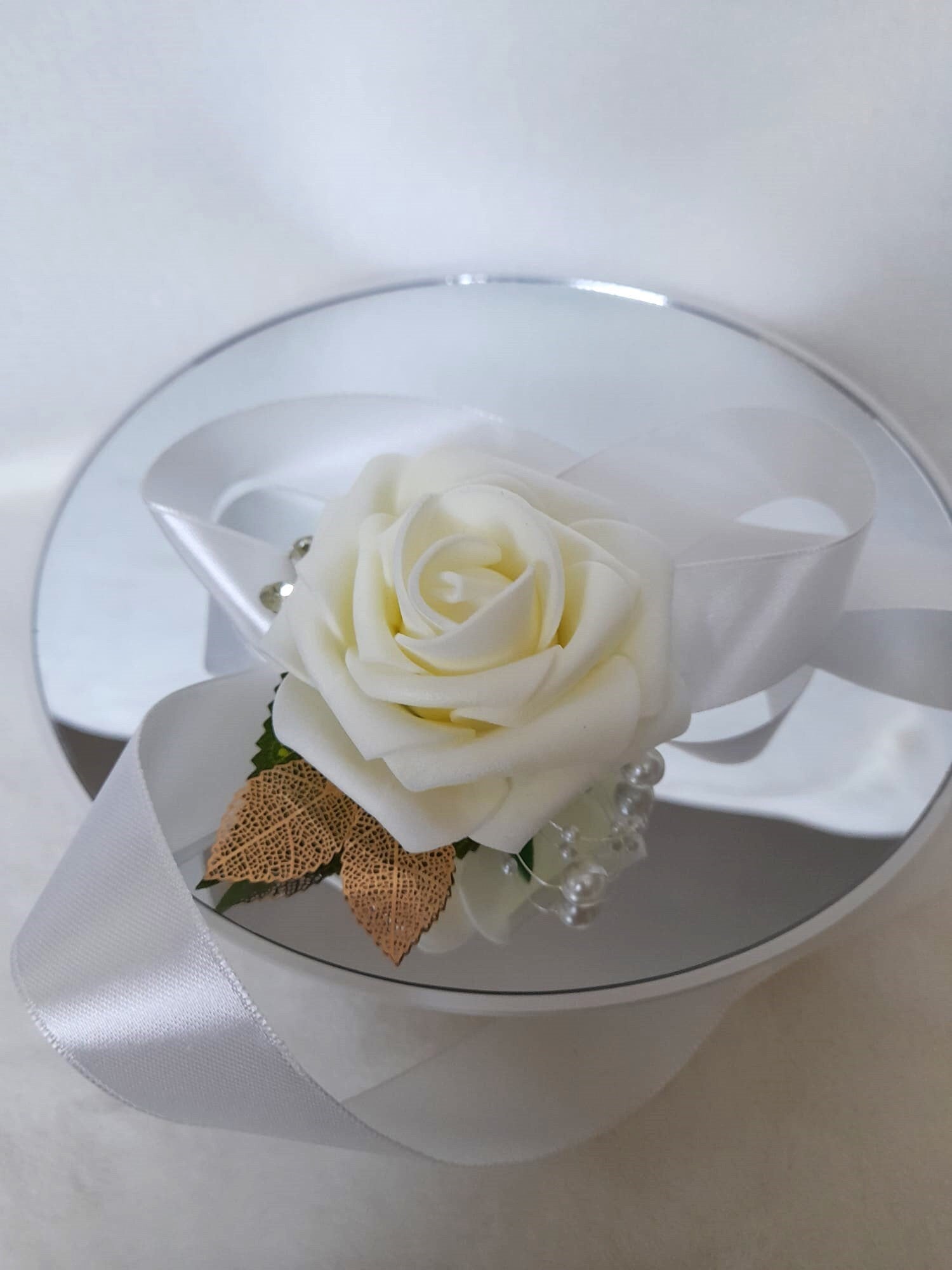 Breathtaking Wedding Wrist Corsage - Personalized Bridal Accessory for the Bride or Bridesmaid
