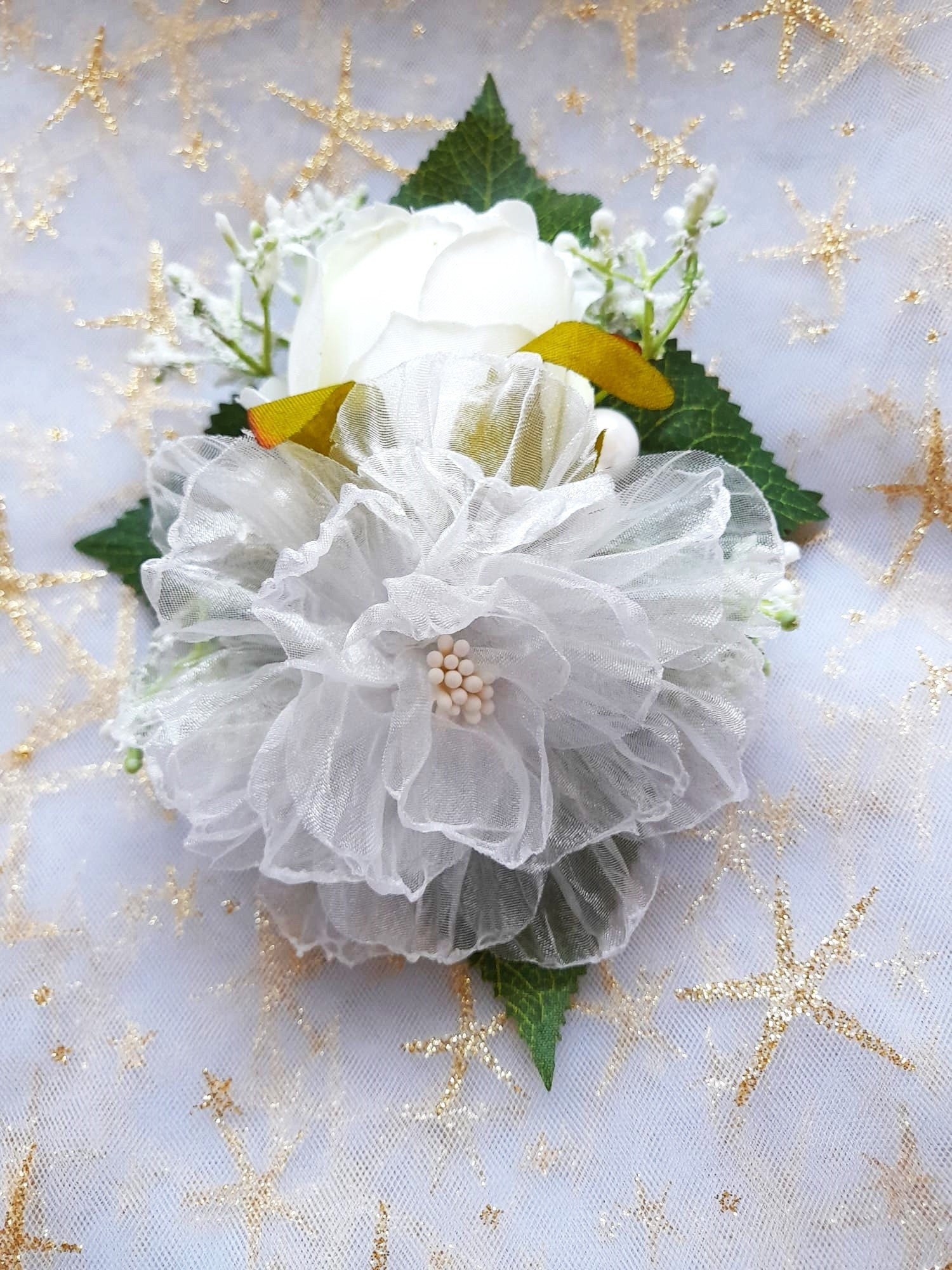 Wedding Wrist Corsage for Bride or Bridesmaid - Customizable Bridal Accessory