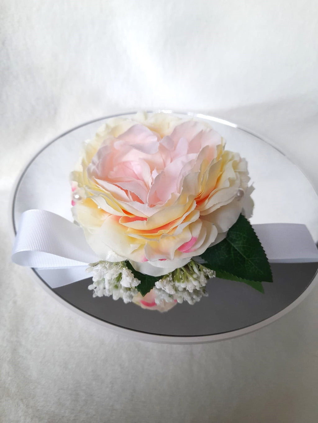 Handcrafted Wedding Wrist Corsage for Bride or Bridesmaid - Personalized Bridal Accessory