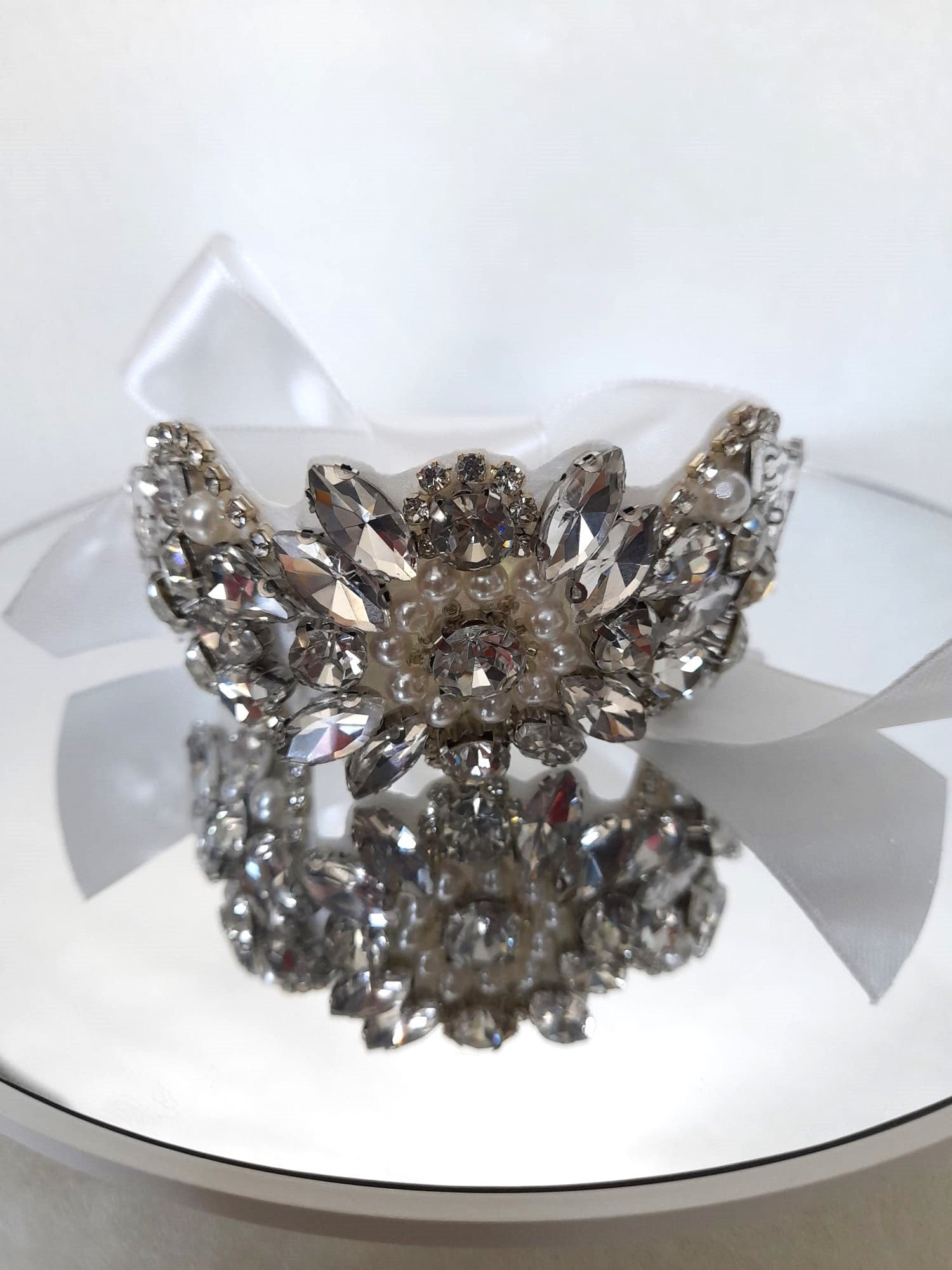 Elegant Handcrafted Wedding Wrist Corsage - Personalized Bridal Accessory for the Bride or Bridesmaid