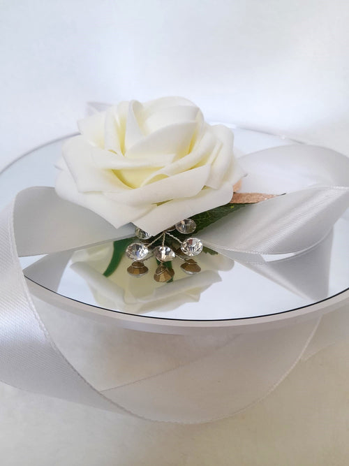 Breathtaking Wedding Wrist Corsage - Personalized Bridal Accessory for the Bride or Bridesmaid