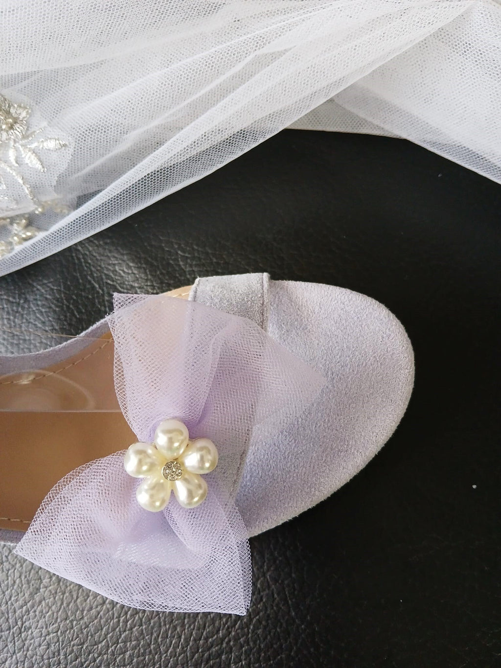 Lavender Suede Bridal Sandals: Block Heel Open Toe Shoes