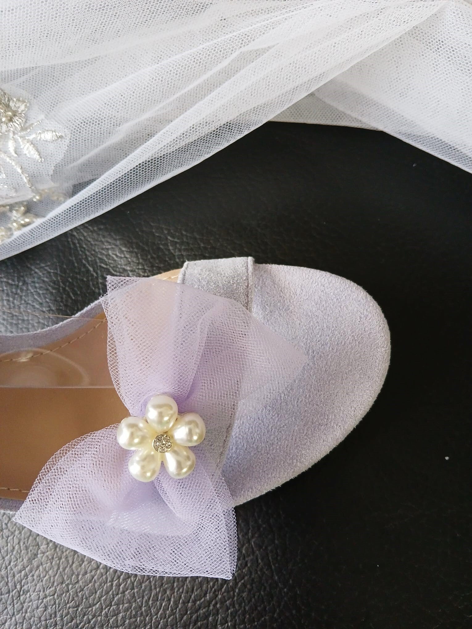 Lavender Suede Bridal Sandals: Block Heel Open Toe Shoes