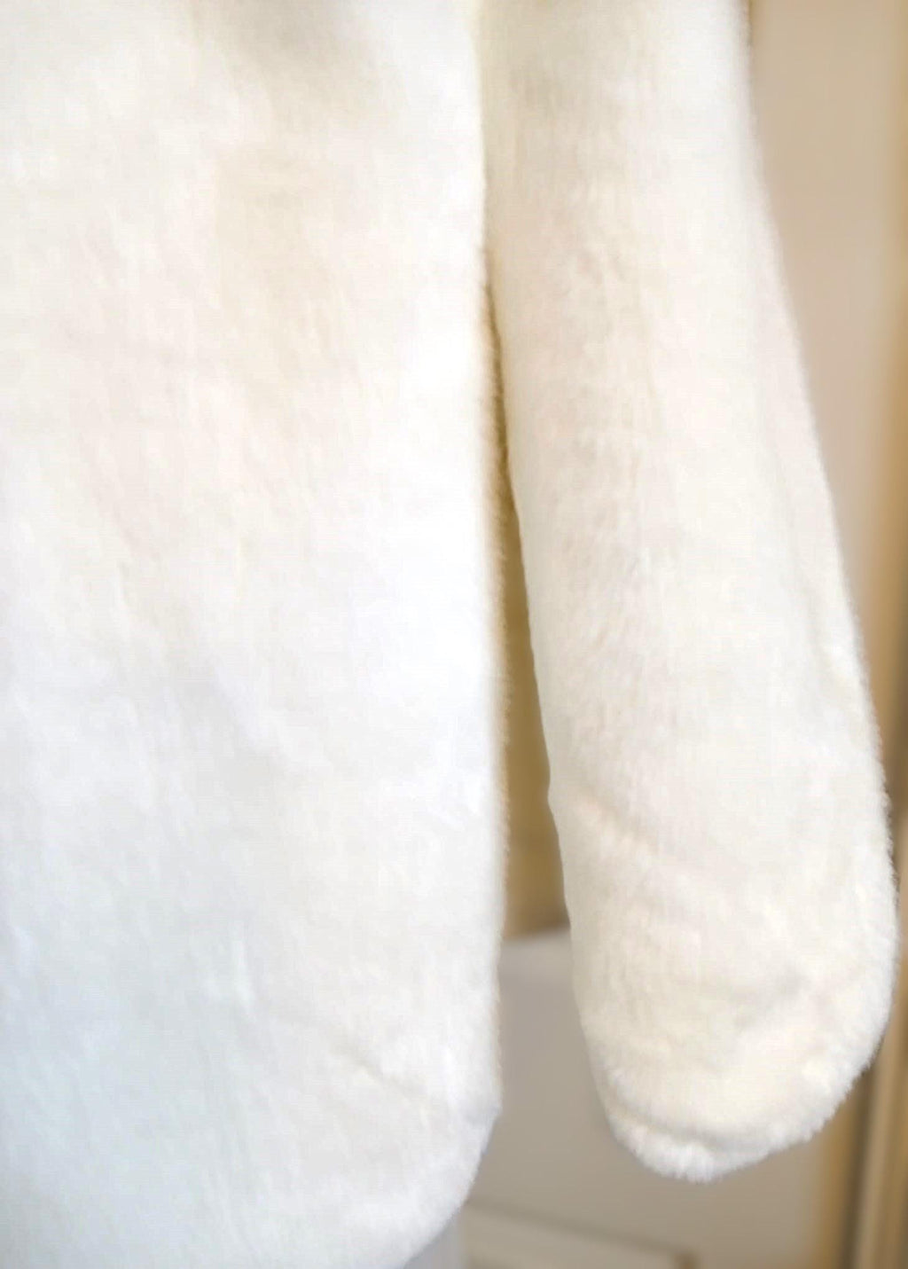 Ivory Faux Fur Cloak,Bridal Cape,Coverup For Bridesmaid