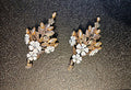 Gold Floral Wedding Shoe Clips: Elegant Bridal Heel Decoration