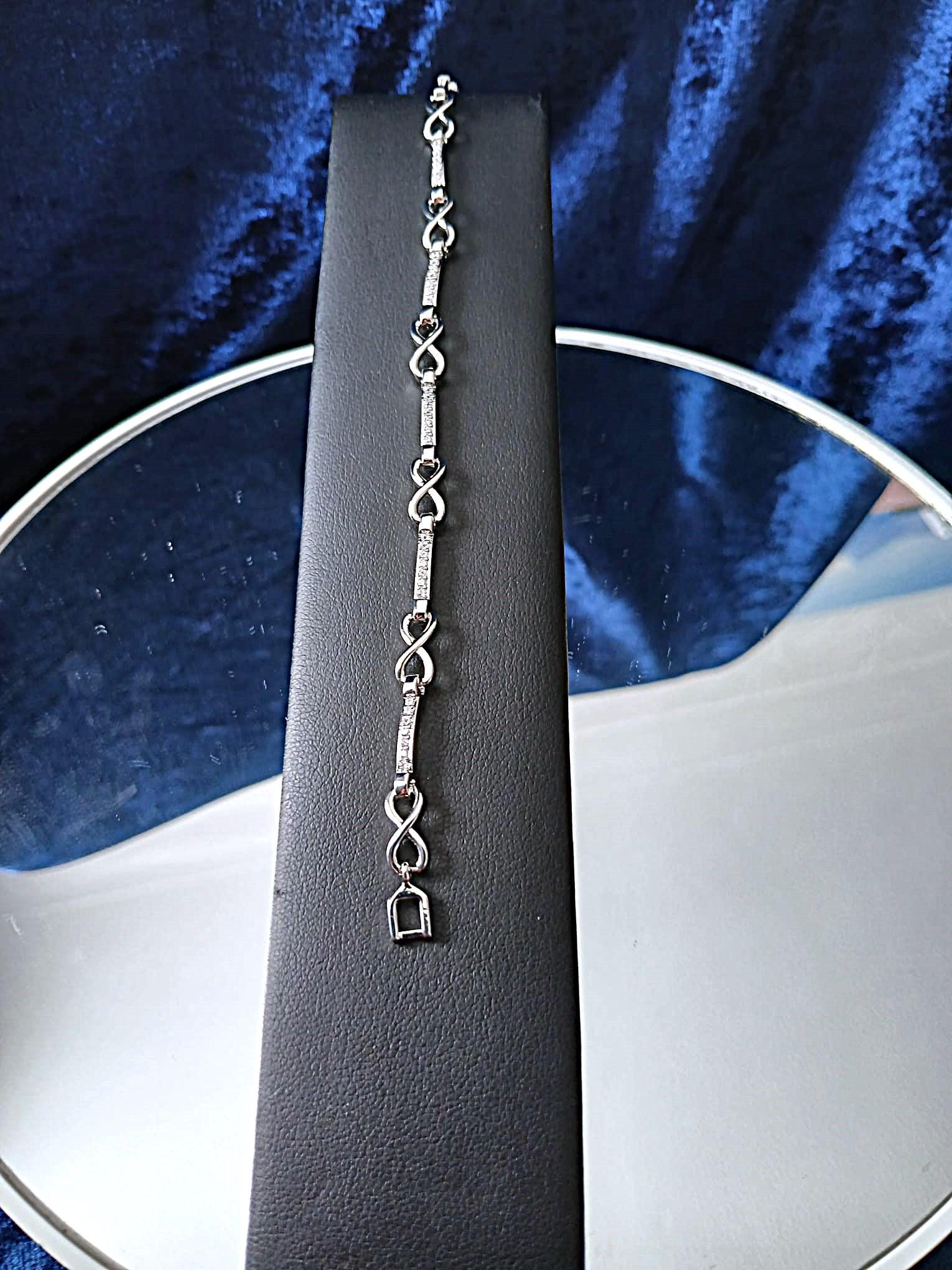 Swarovski Crystal Silver Bracelet: Elegant Wristlet, Formal Jewelry