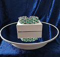 Emerald Green Swarovski Crystal Bracelet: Silver Plated Copper