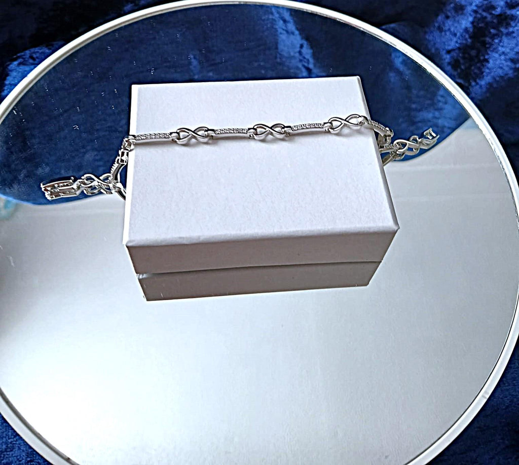 Swarovski Crystal Silver Bracelet: Elegant Wristlet, Formal Jewelry