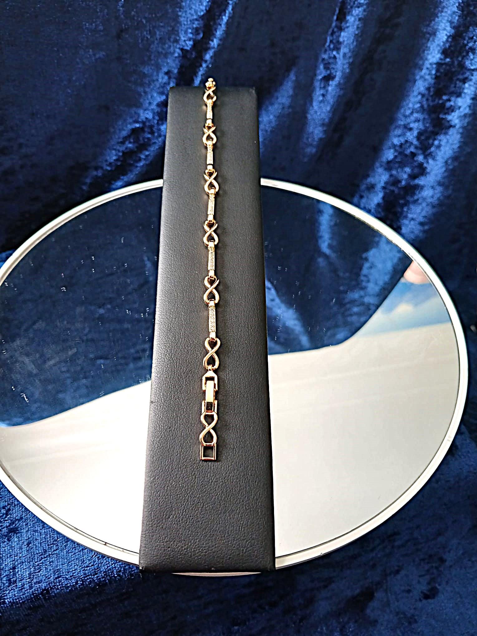 Gold Bracelet with Swarovski Crystals: Elegant Wristlet, Formal Jewelry