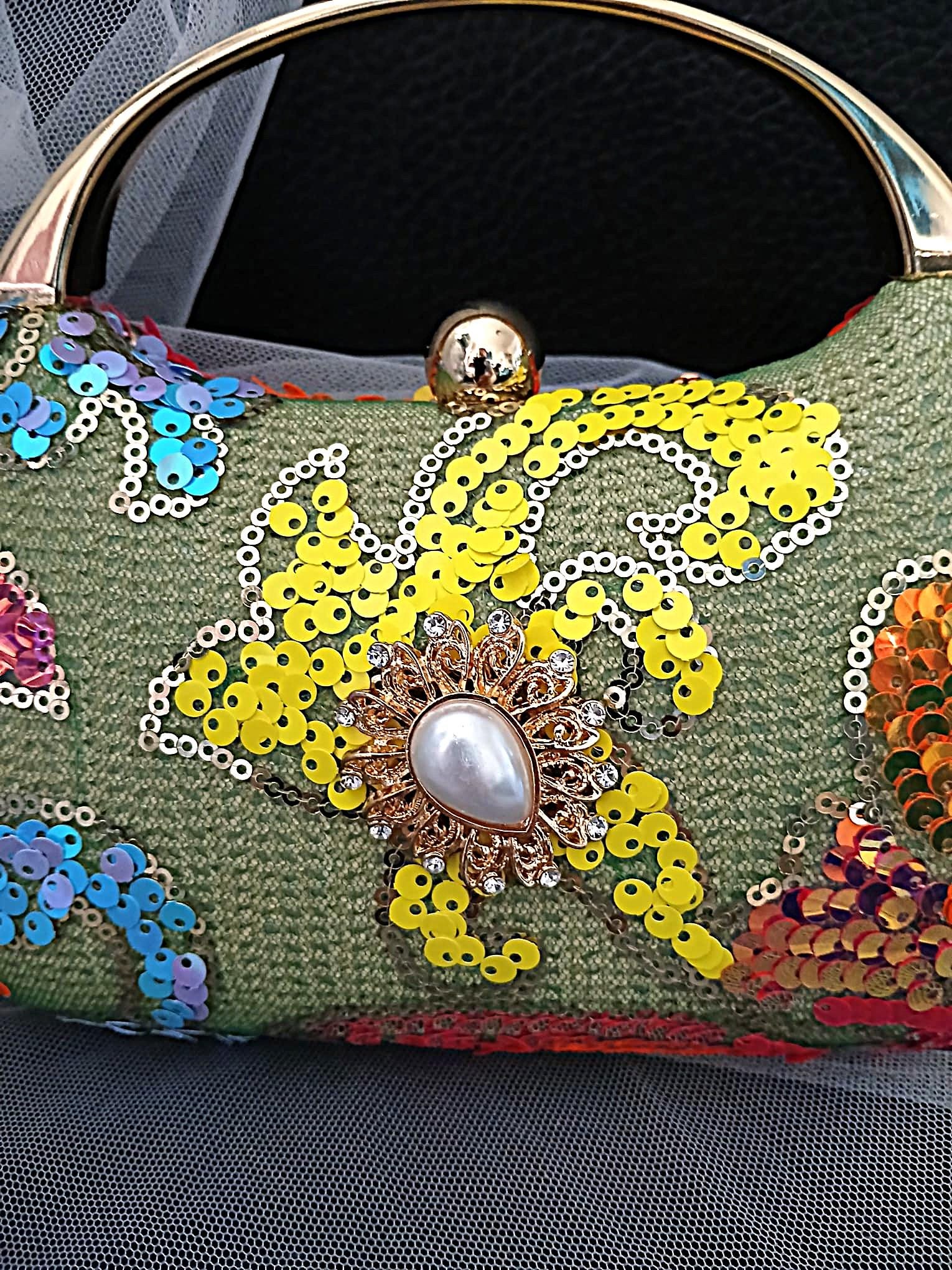Matcha Green Evening Clutch Bag: Wedding Handbag, Formal Box Purse