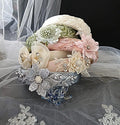 Floral Satin Wedding Headband: Bridal or Bridesmaid Crown